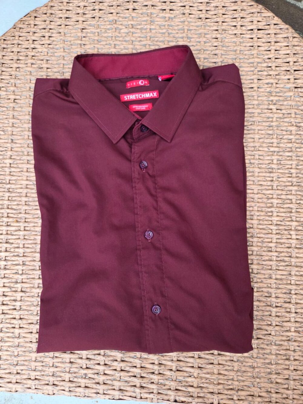 Never Worn Burgundy Buttoned shirt Sz 2X